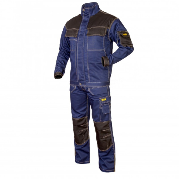 NERIJUS (KME) Костюм (куртка/п.комбинезин), мужской, смес, СОП, лето, синий/черный,  Talis 